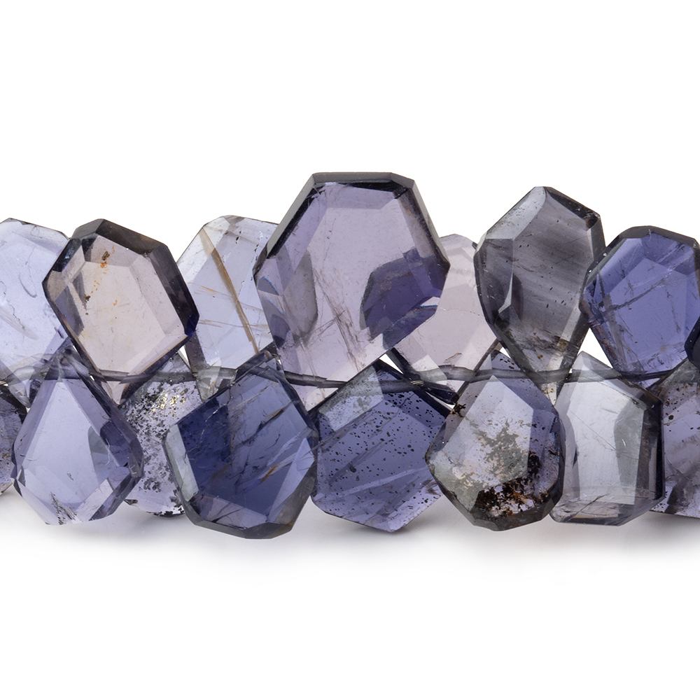 6x5-15x10mm Iolite Faceted Freeform Beads 7 inch 66 pieces (ONLINE ORDER ONLY)