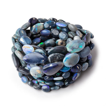 6x5-15x11mm Australian Opal & Matrix Plain Nugget beads 18 inch 50 pieces AAA (ONLINE ORDER ONLY)