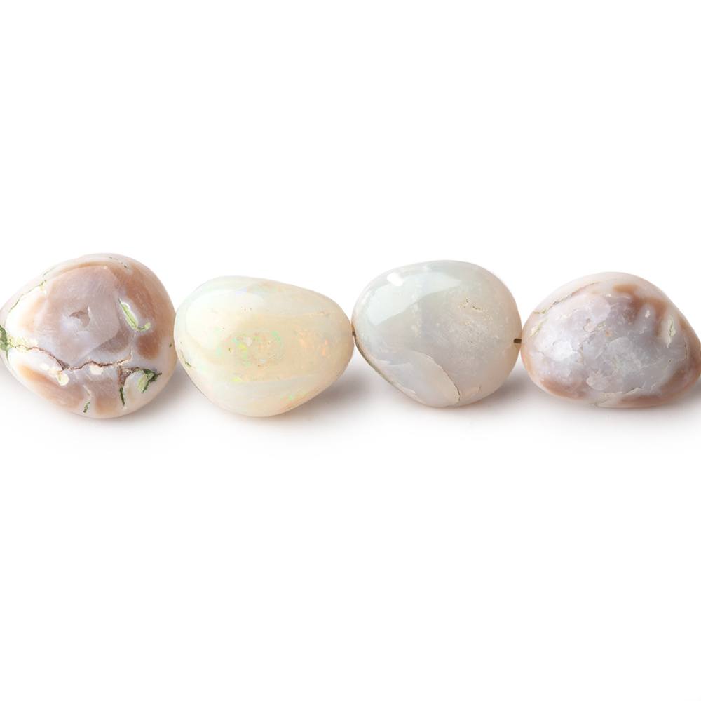 6x5-15x13mm Australian Opal Plain Nugget Beads 18 inch 42 pieces AA (ONLINE ORDER ONLY)
