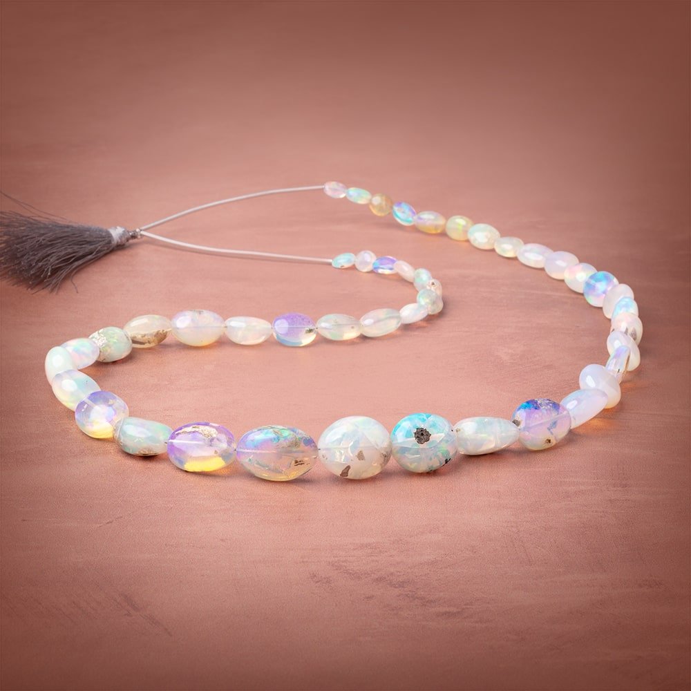 6x5-17x12mm Ethiopian Opal Plain Nugget Beads 20 inch 45 pieces AA (ONLINE ORDER ONLY)