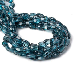 6x5-7x5mm London Blue Topaz Faceted Oval Beads AA Grade 8 inch 30 beads (ONLINE ORDER ONLY)