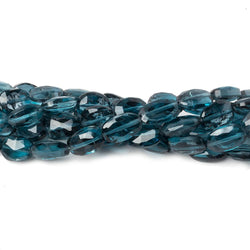6x5-7x5mm London Blue Topaz Faceted Oval Beads AA Grade 8 inch 30 beads (ONLINE ORDER ONLY)