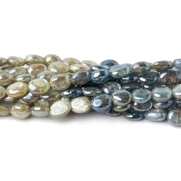 6x5-7x5mm Mystic Blue & Green Kyanite plain oval beads 16 inch 58 pcs (ONLINE ORDER ONLY)