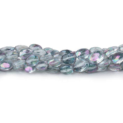 6x5-7x5mm Mystic Grey Topaz Faceted Oval Beads 8 inch 28 pieces (ONLINE ORDER ONLY)