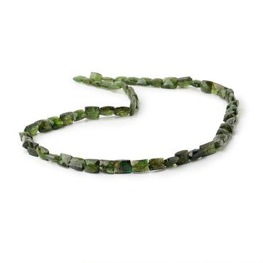 4x6mm Chrome Green Tourmaline Faceted Rectangles 15 inch 56 Beads (ONLINE ORDER ONLY)