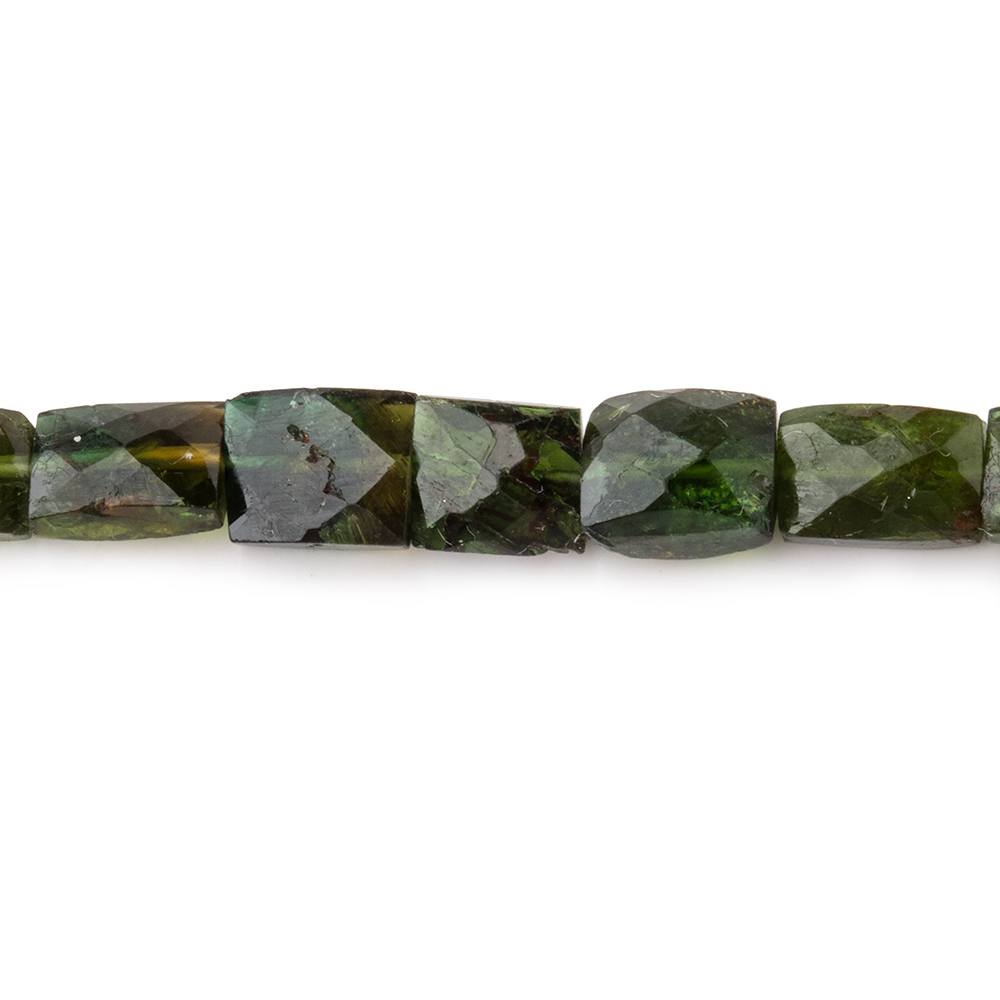 4x6mm Chrome Green Tourmaline Faceted Rectangles 15 inch 56 Beads (ONLINE ORDER ONLY)