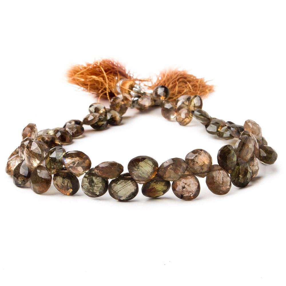 6x5-7x7mm Andalusite Faceted Hearts 8 inch 62 pieces (ONLINE ORDER ONLY)