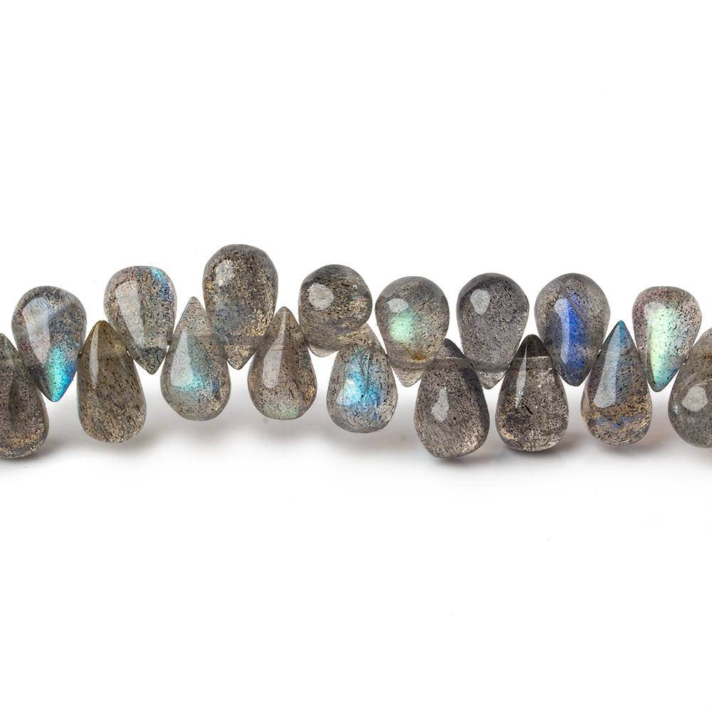 6x5-8x5mm Labradorite Plain Tear Drop Beads 8 inch 70 pieces (ONLINE ORDER ONLY)