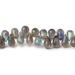 6x5-8x5mm Labradorite Plain Tear Drop Beads 8 inch 70 pieces (ONLINE ORDER ONLY)
