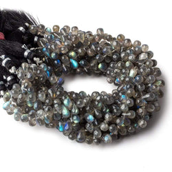 6x5-8x5mm Labradorite Plain Tear Drop Beads 8 inch 70 pieces (ONLINE ORDER ONLY)