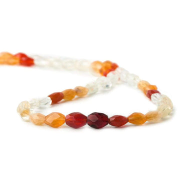 6x5-8x5mm Multi Color Fire Opal Faceted Nugget Beads 16 inch 55 pieces AA (ONLINE ORDER ONLY)