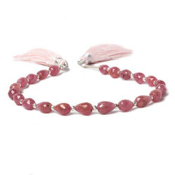 6x5-8x5mm Ruby Straight drilled Tear Drop Beads 8.25 inch 22 pieces (ONLINE ORDER ONLY)