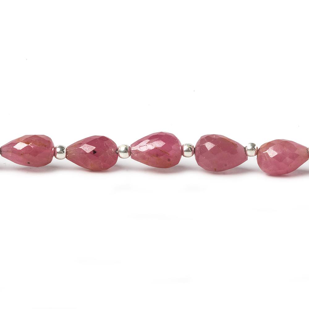 6x5-8x5mm Ruby Straight drilled Tear Drop Beads 8.25 inch 22 pieces (ONLINE ORDER ONLY)
