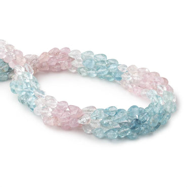 6x5-8x6mm Multi Color Beryl Faceted Tear Drop Beads 18 inch 57 pieces AA (ONLINE ORDER ONLY)