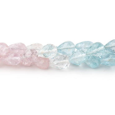 6x5-8x6mm Multi Color Beryl Faceted Tear Drop Beads 18 inch 57 pieces AA (ONLINE ORDER ONLY)