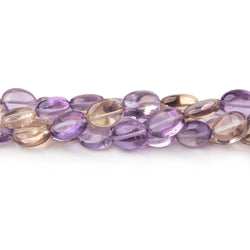 6x5-8x7mm Ametrine Plain Oval Beads 14 inch 44 pieces (ONLINE ORDER ONLY)