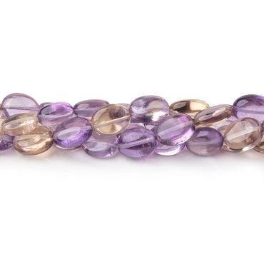 6x5-8x7mm Ametrine Plain Oval Beads 14 inch 44 pieces (ONLINE ORDER ONLY)