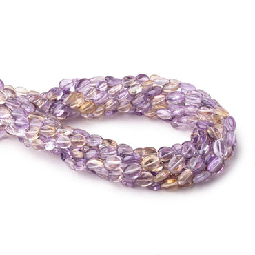 6x5-8x7mm Ametrine Plain Oval Beads 14 inch 44 pieces (ONLINE ORDER ONLY)