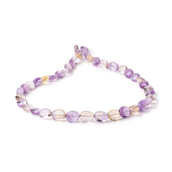 6x5-8x7mm Ametrine Plain Oval Beads 14 inch 44 pieces (ONLINE ORDER ONLY)