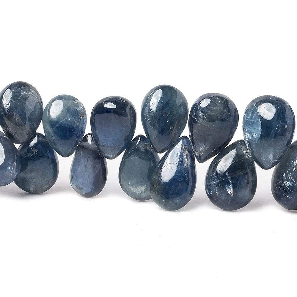 6x5-9x6mm Sapphire Plain Pear Beads 8 inch 65 pieces (ONLINE ORDER ONLY)