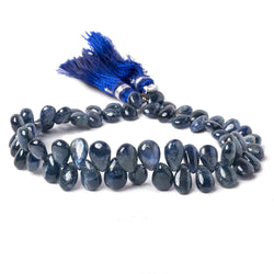6x5-9x6mm Sapphire Plain Pear Beads 8 inch 65 pieces (ONLINE ORDER ONLY)