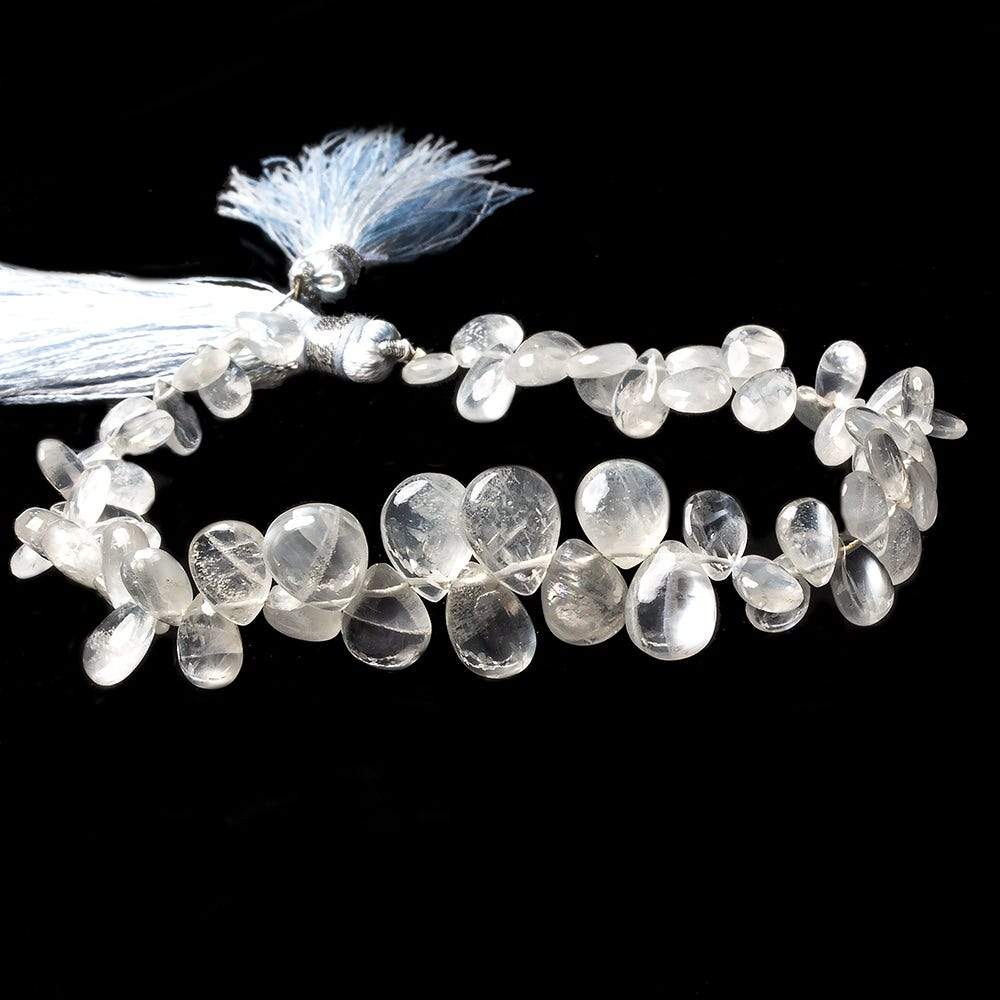 6x5-9x7mm Ceylon Moonstone plain pear beads 8 inch 56 pieces A grade (ONLINE ORDER ONLY)