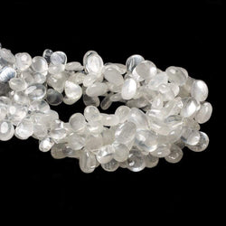 6x5-9x7mm Ceylon Moonstone plain pear beads 8 inch 56 pieces A grade (ONLINE ORDER ONLY)