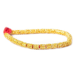 6x5mm 22kt Gold Plated Copper Bead Marquise and Circle Tube Large Hole 8 inch 33 pieces (ONLINE ORDER ONLY)