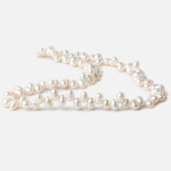 6x5mm Off White Top Drilled Oval Freshwater Pearls 15.5 inch 90 pieces AA (ONLINE ORDER ONLY)