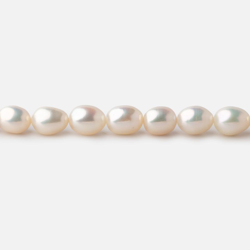 6x5mm Cream Straight Drill Oval Freshwater Pearls 15.5 inch 54 pieces AA (ONLINE ORDER ONLY)