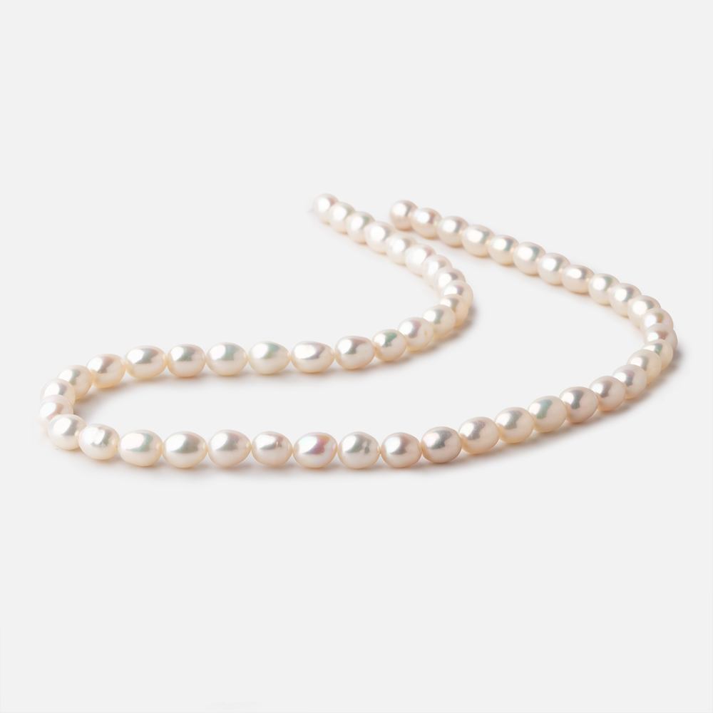 6x5mm Cream Straight Drill Oval Freshwater Pearls 15.5 inch 54 pieces AA (ONLINE ORDER ONLY)