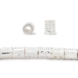 6x5mm Miligrain Dotted Design Tube Beads 8 inch 33 pieces (ONLINE ORDER ONLY)