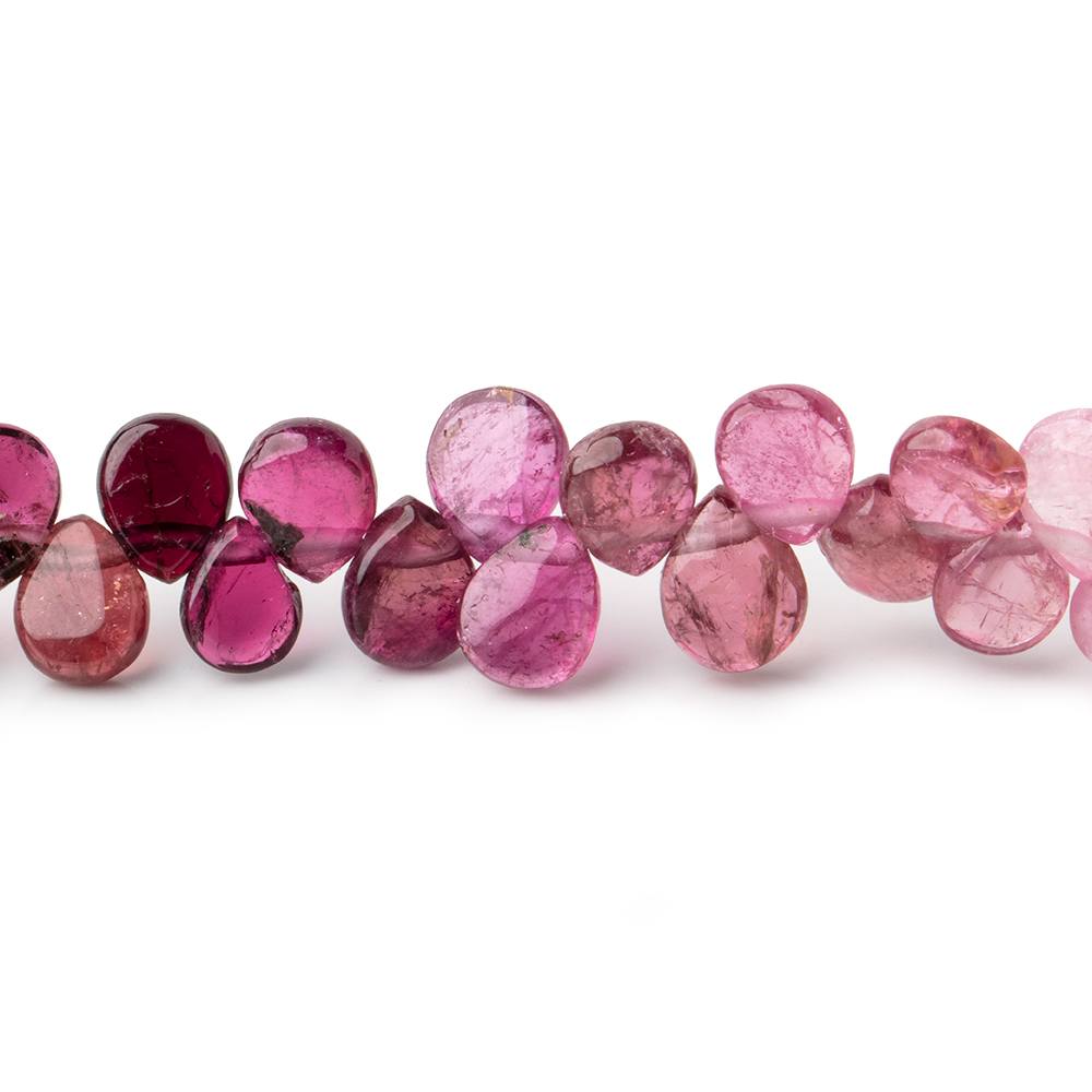 6x5mm Shaded Pink Tourmaline Plain Pear Beads 17 inch 146 pieces AA (ONLINE ORDER ONLY)