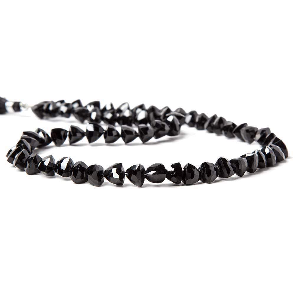 6x6-9x9mm Black Spinel Straight Drilled Trillion Beads 15 inch 52 pieces (ONLINE ORDER ONLY)