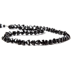 6x6-9x9mm Black Spinel Straight Drilled Trillion Beads 15 inch 52 pieces (ONLINE ORDER ONLY)