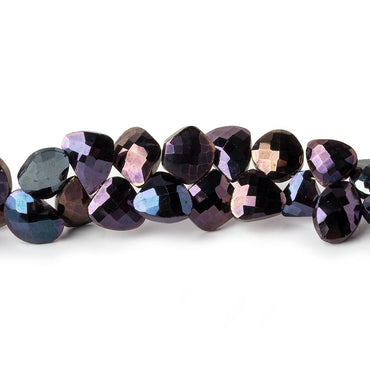 6x6-10x7mm MultiColor Metallic Black Spinel Fancy Shapes 9.5 inch 63 beads (ONLINE ORDER ONLY)