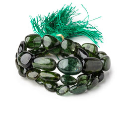 6x6-15x11mm Green Tourmaline Plain Nugget Beads 16 inch 38 pieces (ONLINE ORDER ONLY)