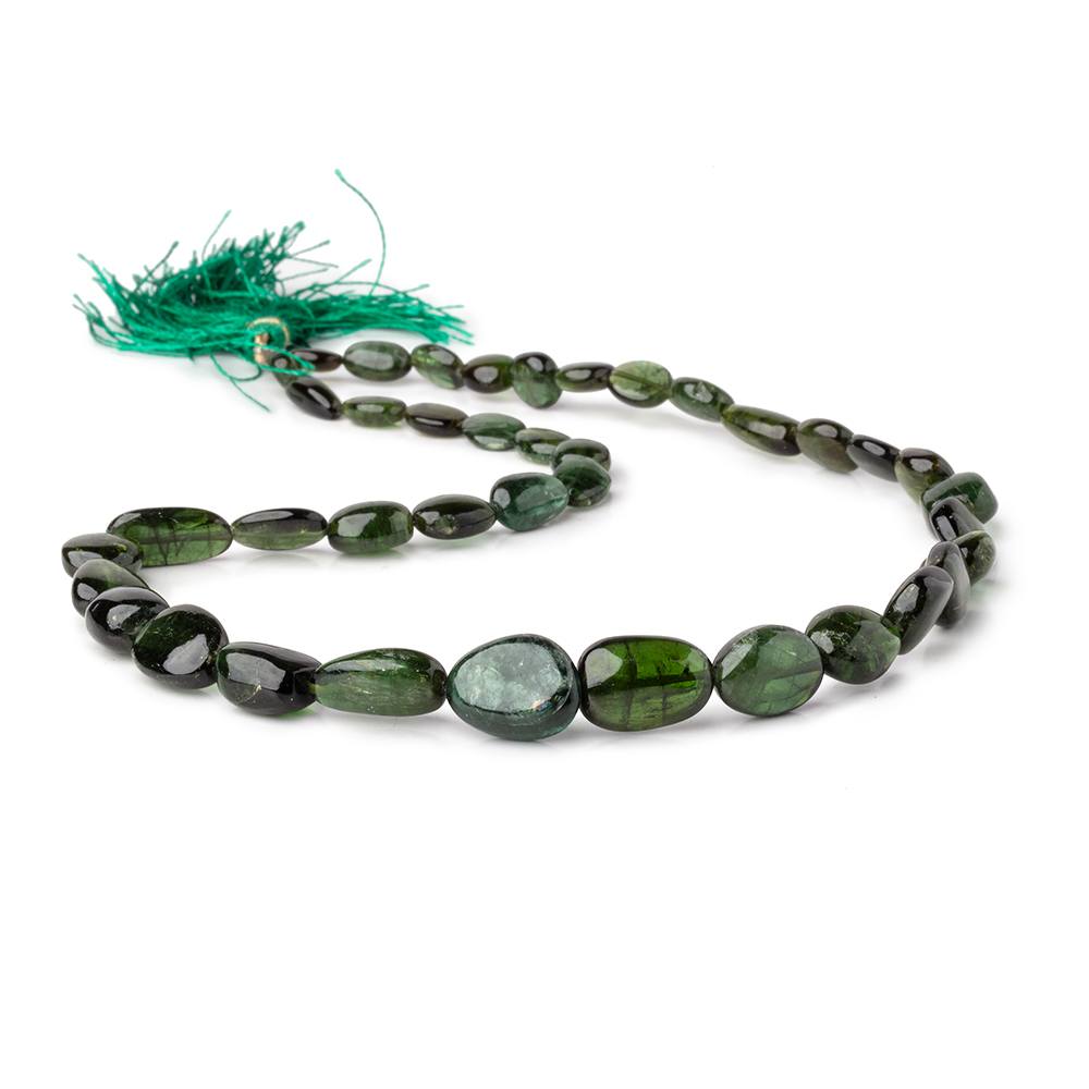 6x6-15x11mm Green Tourmaline Plain Nugget Beads 16 inch 38 pieces (ONLINE ORDER ONLY)