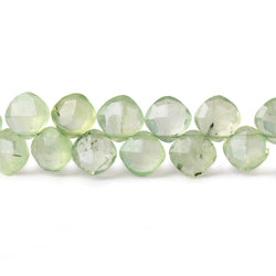 6x6-6.5x6.5mm Prehnite faceted pillow beads 7.25 inch 46 pieces (ONLINE ORDER ONLY)