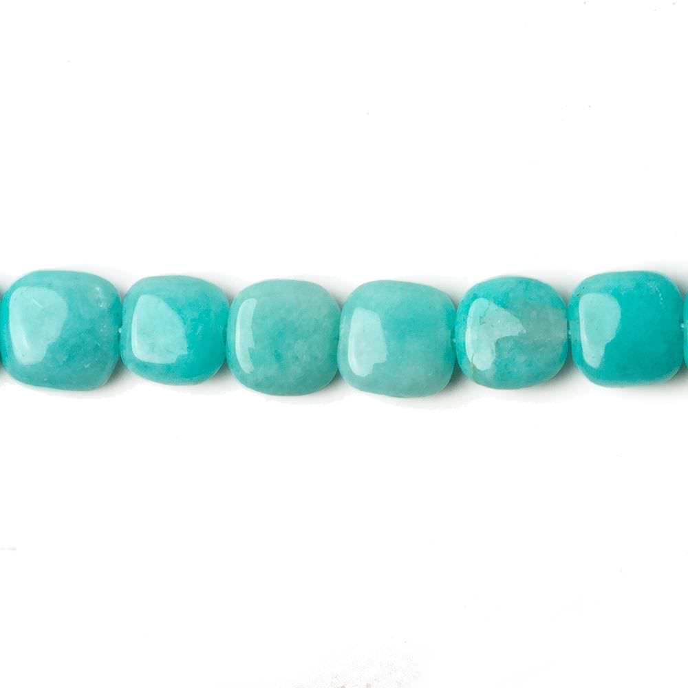 6x6-7x7mm Amazonite Plain Pillows 15.5 inch 63 beads AA (ONLINE ORDER ONLY)