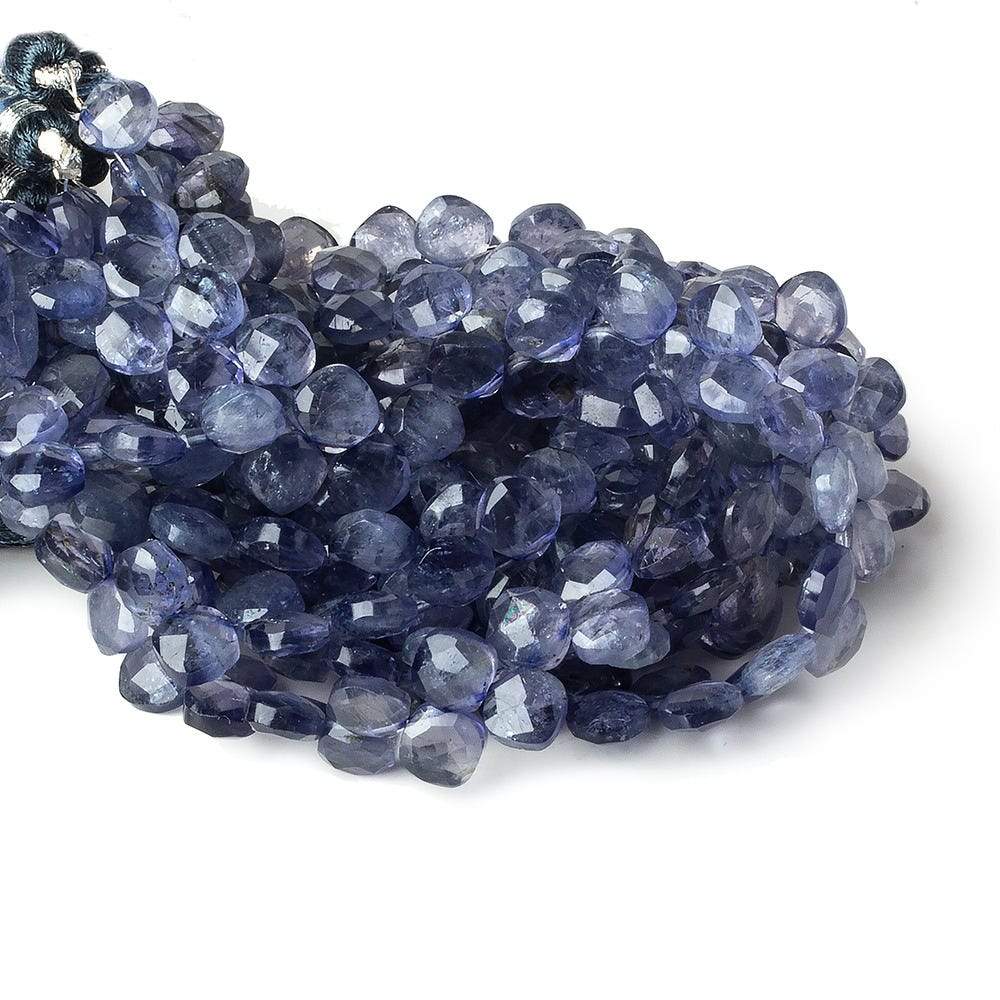 6x6-7x7mm Iolite faceted pillow beads 7.25 inch 48 pieces A (ONLINE ORDER ONLY)