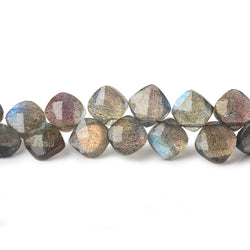 6x6-7x7mm Labradorite faceted pillow beads 7.25 inch 46 pieces AA (ONLINE ORDER ONLY)