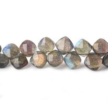 6x6-7x7mm Labradorite faceted pillow beads 7.25 inch 46 pieces AA (ONLINE ORDER ONLY)
