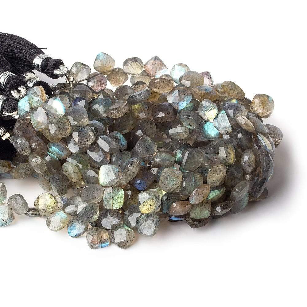 6x6-7x7mm Labradorite faceted pillow beads 7.25 inch 46 pieces AA (ONLINE ORDER ONLY)