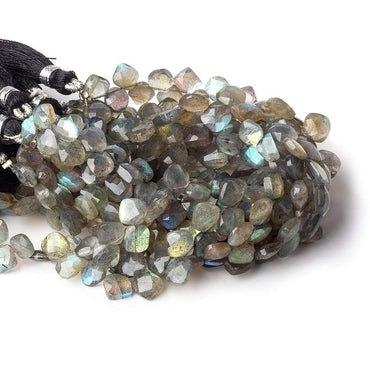 6x6-7x7mm Labradorite faceted pillow beads 7.25 inch 46 pieces AA (ONLINE ORDER ONLY)