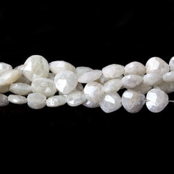 6x6-7x7mm Mystic Pearly White Quartz faceted hearts 16 inch 63 pieces (ONLINE ORDER ONLY)