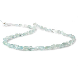 6x6-8x6mm Natural Aquamarine Faceted Nugget Beads 16 inch 50 pieces (ONLINE ORDER ONLY)