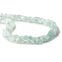 6x6-8x6mm Natural Aquamarine Faceted Nugget Beads 16 inch 50 pieces (ONLINE ORDER ONLY)