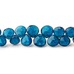 5-6mm Neon Apatite faceted heart beads 8 inch 58 pieces (ONLINE ORDER ONLY)
