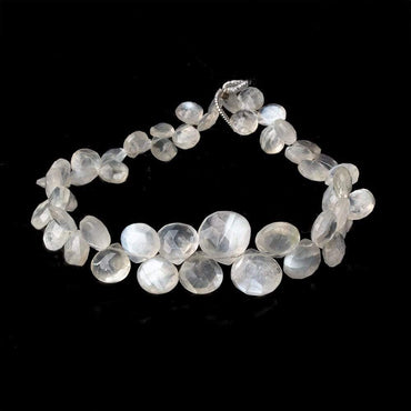 6x6-9x9mm Ceylon Moonstone faceted hearts 8 inch 50 beads AAA (ONLINE ORDER ONLY)